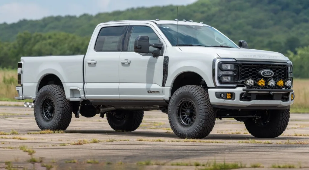 Customized lifted Ford Super Duty truck by APG Customs